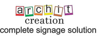 Archit creation complete signage solution logo